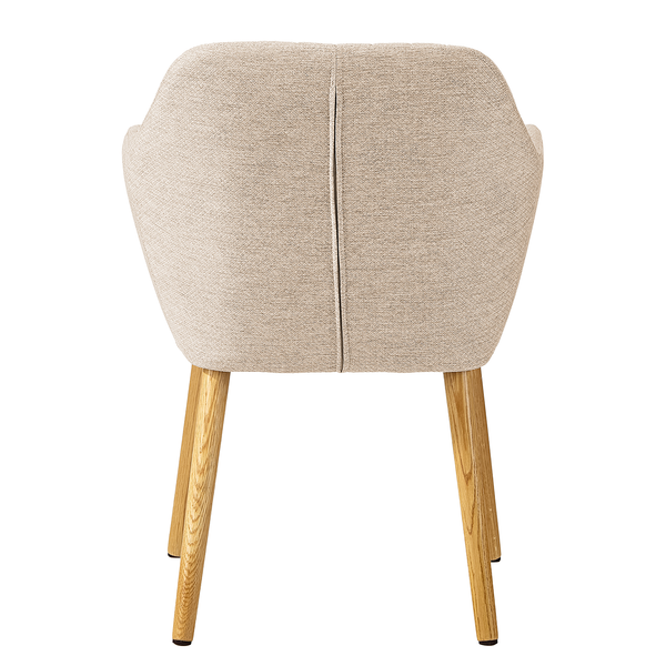 Armlehnenstuhl TILANDA Typ A - Webstoff Stefka: Beige - 1er Set