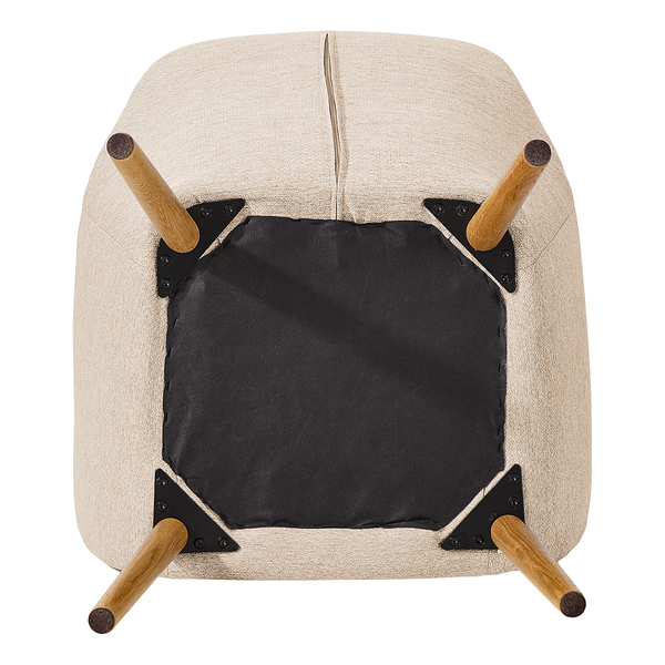 Armlehnenstuhl TILANDA Typ A - Webstoff Stefka: Beige - 1er Set