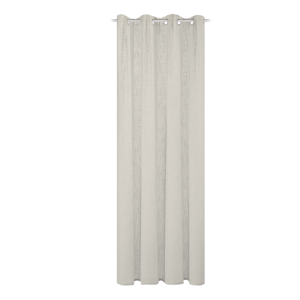 Ösenschal Softy - Polyester - Beige - 140 x 245 cm