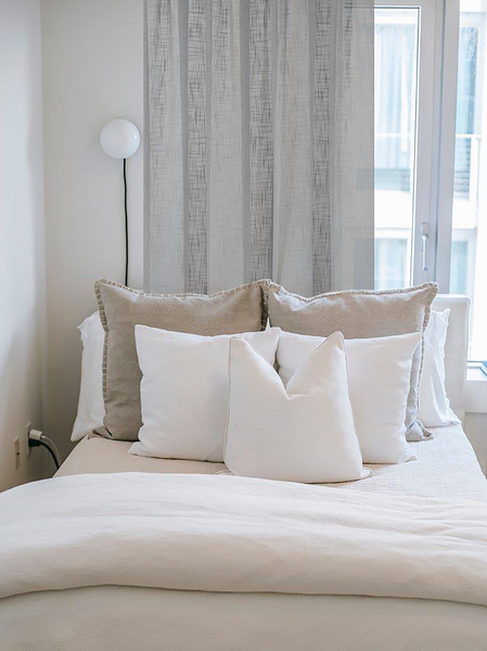 Fertiggardine Softy - Polyester - Grau - 140 x 225 cm