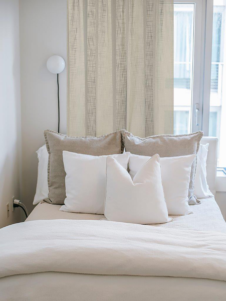 Ösenschal Softy - Polyester - Beige - 140 x 225 cm