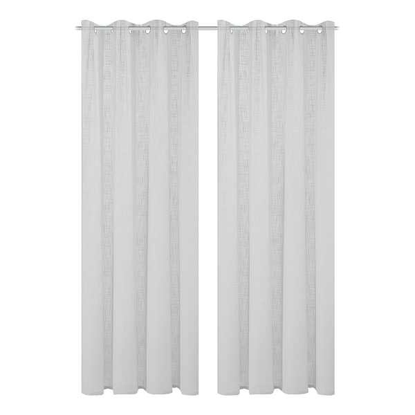 Ösenschal Softy 2er-Set - Polyester - Grau - 140 x 245 cm