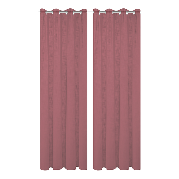 Ösenschal Softy 2er-Set - Polyester - Beere - 140 x 225 cm