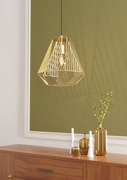 Pendelleuchte Stype - Stahl - 1-flammig - Gold - Flammenanzahl: 1
