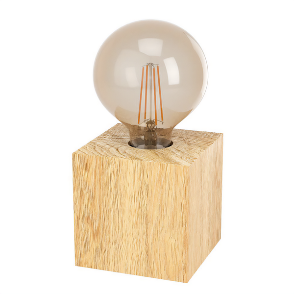 Tischleuchte Prestwick - Holzwerkstoff - 1-flammig - Beige