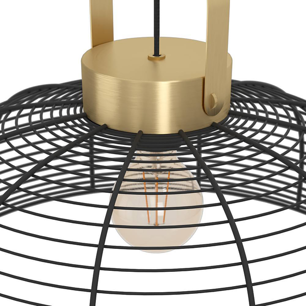 Pendelleuchte Roundham - Stahl - 1-flammig - Durchmesser: 45 cm