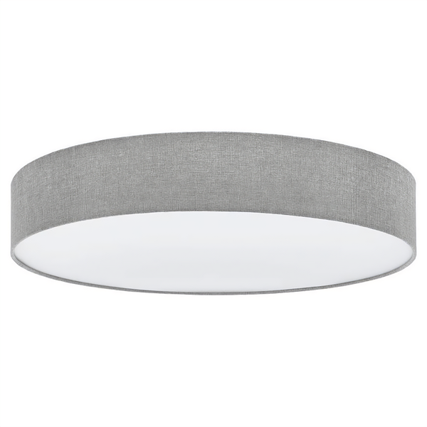 Deckenleuchte Pasteri Typ B - Stahl / Leinen - 5-flammig - Grau - Flammenanzahl: 5