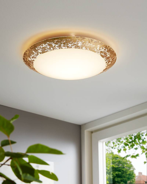 Deckenleuchte Montenovo - Stahl / Klarglas - 3-flammig