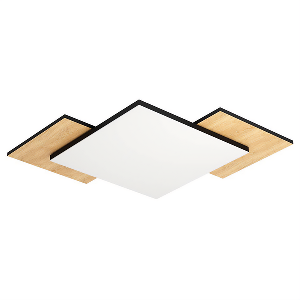 Deckenleuchte Tamuria - Stahl / Polycarbonat - 1-flammig - 44 x 44 cm