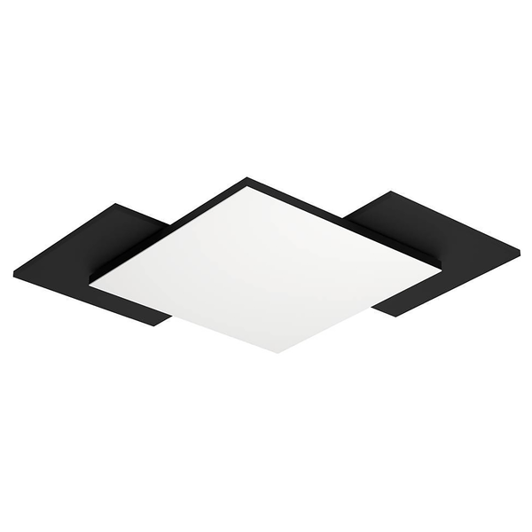Deckenleuchte Tamuria - Stahl / Polycarbonat - 1-flammig - 44 x 44 cm
