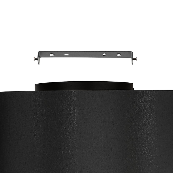 Deckenleuchte Zaragoza - Stahl / Mischgewebe - 1-flammig