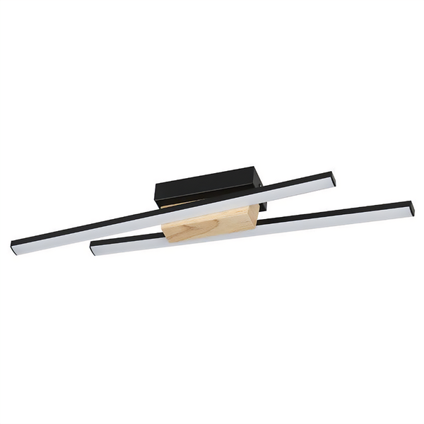 Wandleuchte Panagria - Stahl / Polycarbonat - 2-flammig