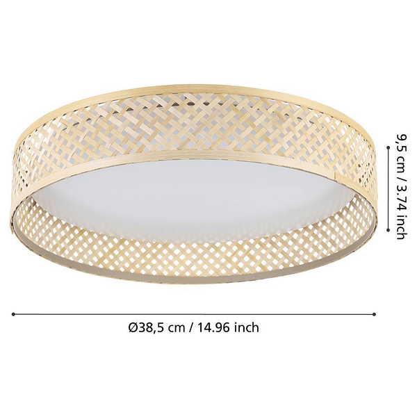 Deckenleuchte Luppinera - Stahl / Polycarbonat - 1-flammig