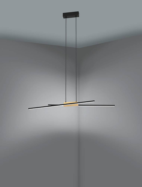 Pendelleuchte Panagria - Stahl / Polycarbonat - 2-flammig