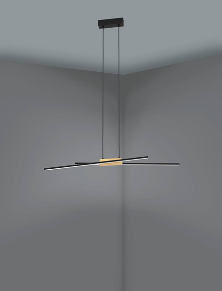 Pendelleuchte Panagria - Stahl / Polycarbonat - 2-flammig