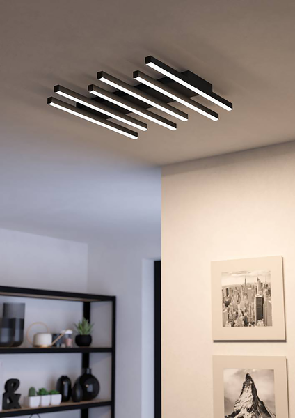 Deckenleuchte Padulari - Stahl / Polycarbonat - 1-flammig