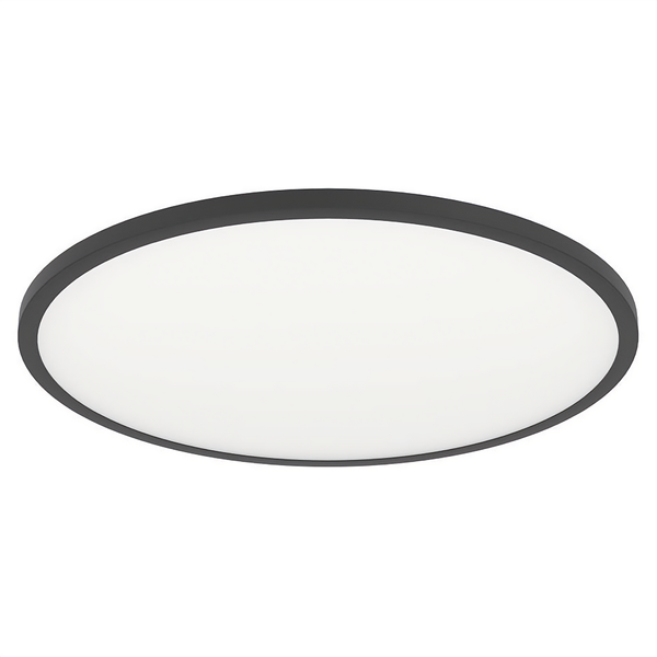 Deckenleuchte Sarsina-Z - Aluminium / Polycarbonat - 1-flammig - Schwarz - Durchmesser: 60 cm