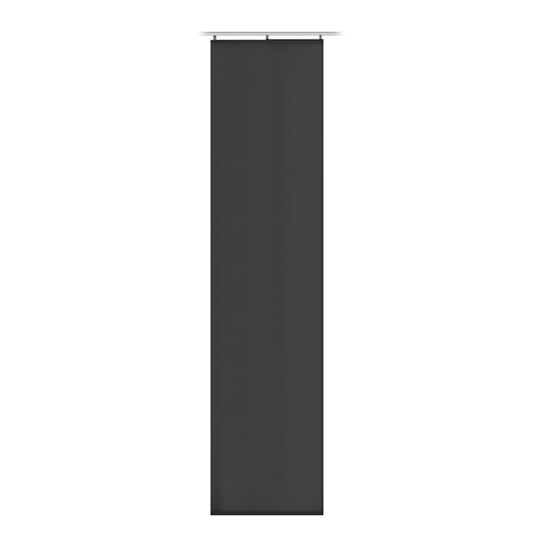 Schiebevorhang Oxford - Polyester - Anthrazit - 60 x 245 cm