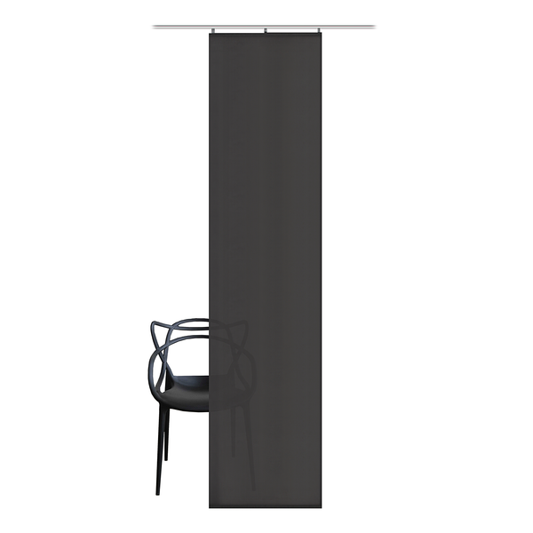 Schiebevorhang Oxford - Polyester - Anthrazit - 60 x 245 cm