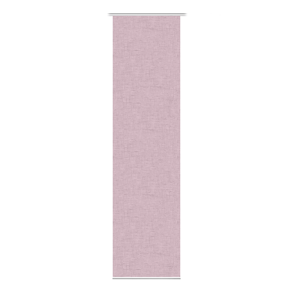 Schiebevorhang Pive - Webstoff - Rosé - 60 x 245 cm - 1er Set