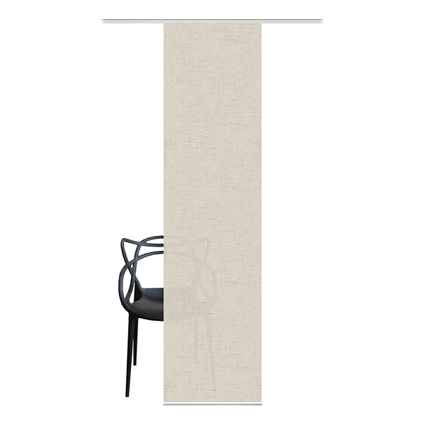 Schiebevorhang Pive - Webstoff - Beige - 60 x 245 cm - 1er Set