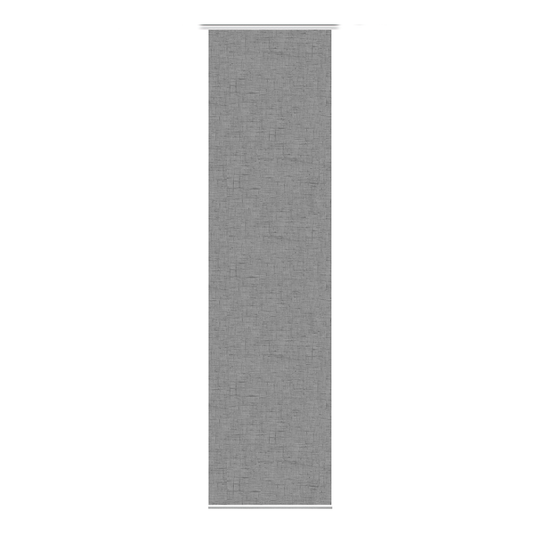 Schiebevorhang Pive - Webstoff - Grau - 60 x 245 cm - 1er Set