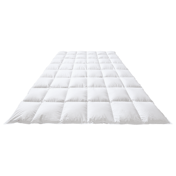 Daunenbettdecke Prinzessin 800 Medium - Baumwolle / Gänsedaune - Weiß - 140 x 200 cm