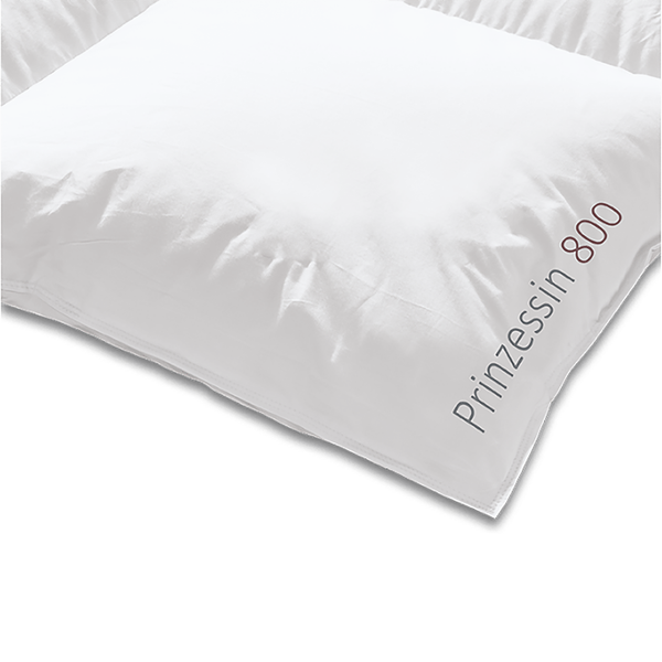 Daunenbettdecke Prinzessin 800 Medium - Baumwolle / Gänsedaune - Weiß - 140 x 200 cm