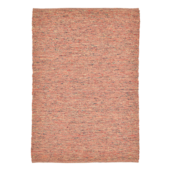 Wollteppich Alm-Freude - Schurwolle / Terrakota / 90 x 160 cm - Terracotta - 90 x 160 cm