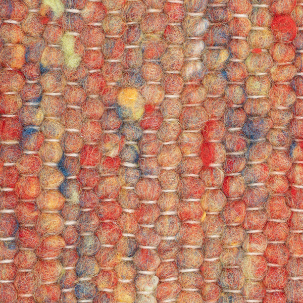 Wollteppich Alm-Freude - Schurwolle / Terrakota / 90 x 160 cm - Terracotta - 90 x 160 cm