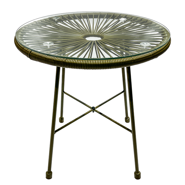 Sitzgruppe Copacabana 3-teilig - Stahl / Polyrattan - Olivgrün