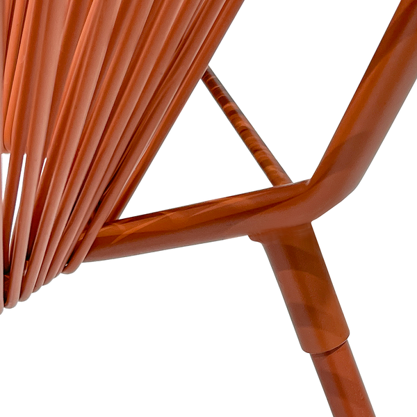 Sitzgruppe Copacabana 3-teilig - Stahl / Polyrattan - Terracotta
