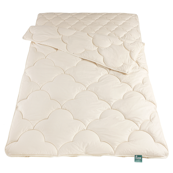 Ganzjahresdecke Hanf Relax - Baumwolle / Hanf - Beige - 155 x 220 cm