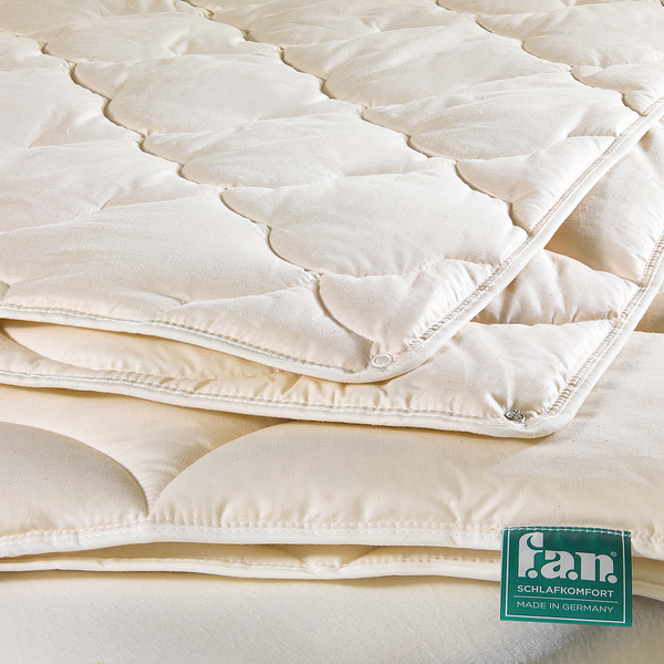 Ganzjahresdecke Hanf Relax - Baumwolle / Hanf - Beige - 155 x 220 cm