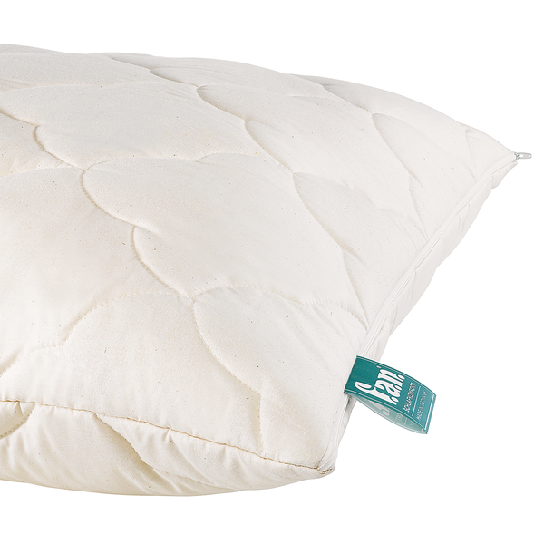 Kopfkissen Hanf Relax - Baumwolle / Hanf - Beige - 40 x 80 cm