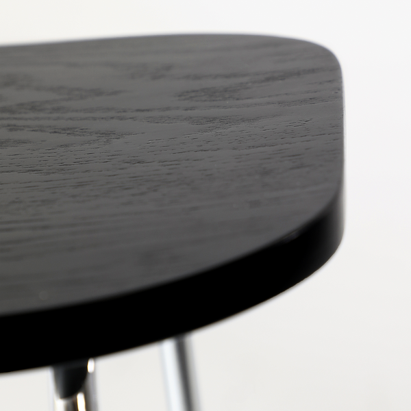 Barhocker Lagando 2er-Set - Schwarz - Silber - Eisen - 39 x 67 x 50 cm