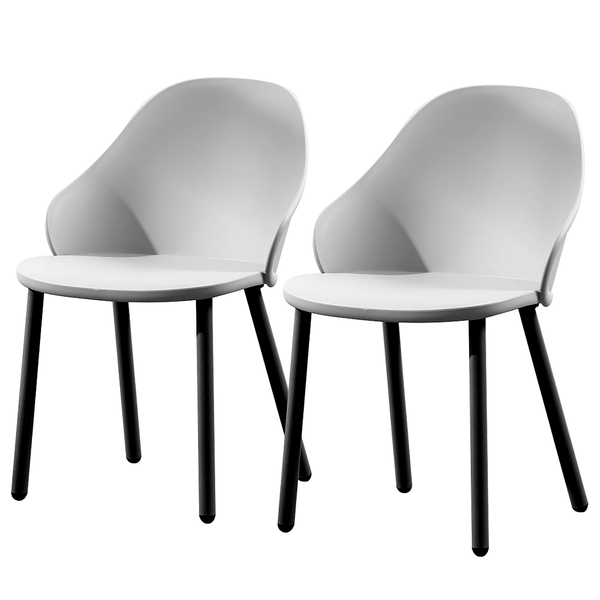 Esszimmerstuhl Peropos 2er-Set - Grau