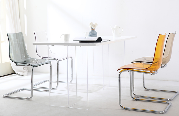 Esszimmerstuhl Mensiku 2er-Set - Durchscheinend