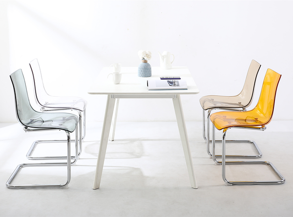 Esszimmerstuhl Mensiku 2er-Set - Durchscheinend