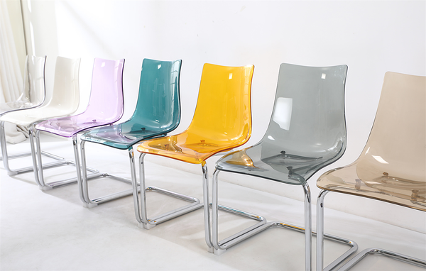 Esszimmerstuhl Mensiku 2er-Set - Durchscheinend