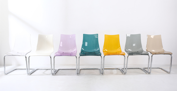 Esszimmerstuhl Mensiku 2er-Set - Durchscheinend