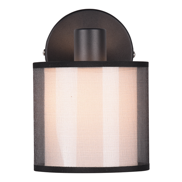 Deckenleuchte Burton - Webstoff / Stahl - Flammenanzahl: 1