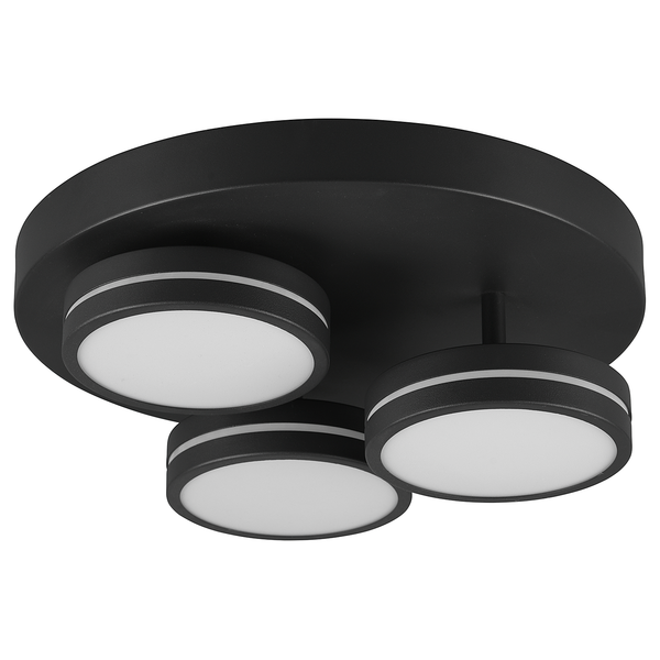 LED-Deckenleuchte Franklin - Aluminium - 3-flammig