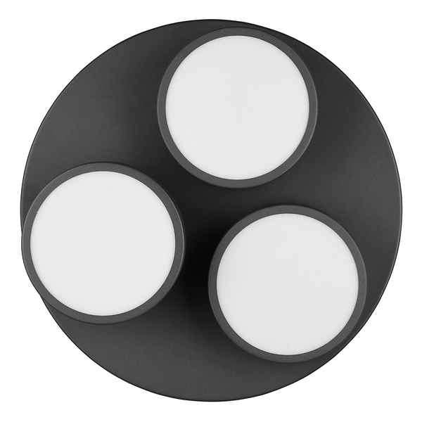 LED-Deckenleuchte Franklin - Aluminium - 3-flammig