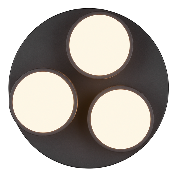 LED-Deckenleuchte Franklin - Aluminium - 3-flammig