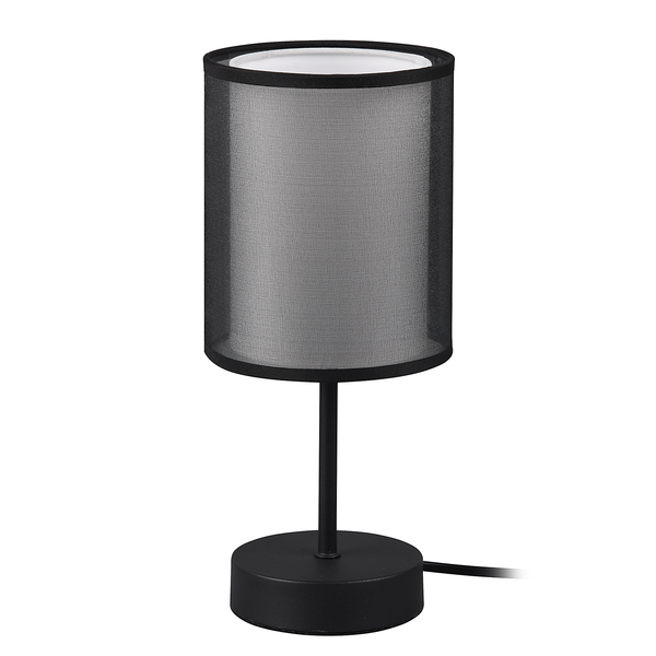 Tischleuchte Burton - Webstoff / Stahl - 1-flammig