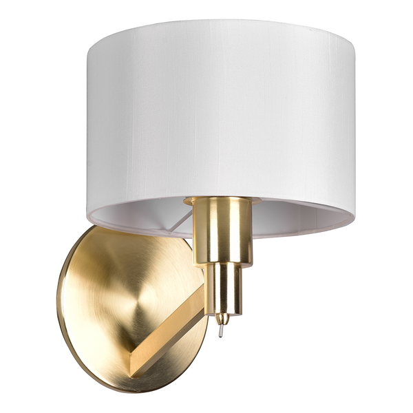 Wandleuchte Cassio - Webstoff / Stahl - 1-flammig - Gold