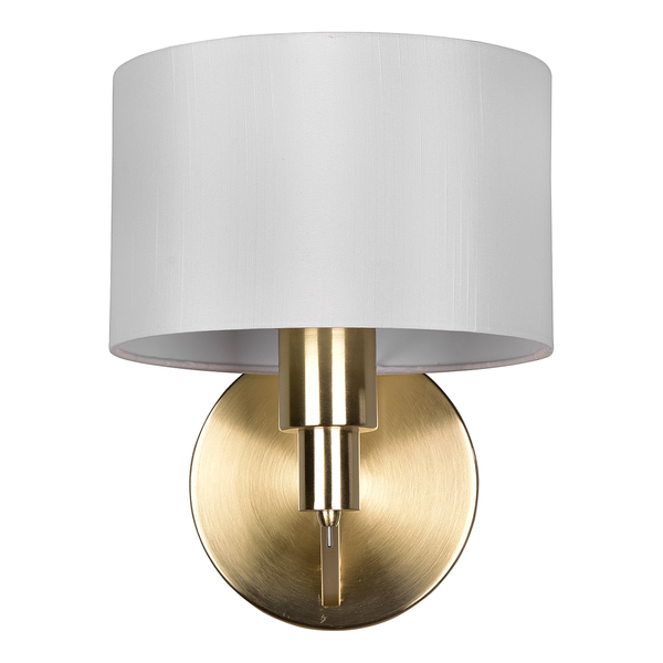 Wandleuchte Cassio - Webstoff / Stahl - 1-flammig - Gold