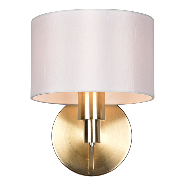 Wandleuchte Cassio - Webstoff / Stahl - 1-flammig - Gold