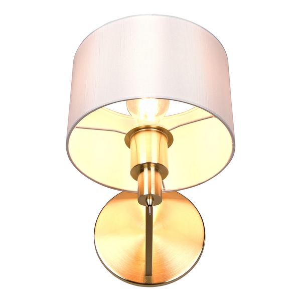 Wandleuchte Cassio - Webstoff / Stahl - 1-flammig - Gold